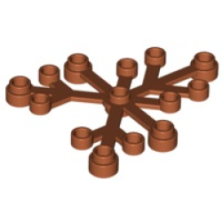 Plant Leaves 6 x 5 - Dark Orange