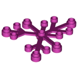 Plant Leaves 6 x 5 - Magenta