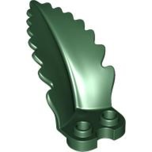 Деталь LEGO 5151 Plant Plate, Round 1 x 2 with Curved, Upright Leaf - Dark Green