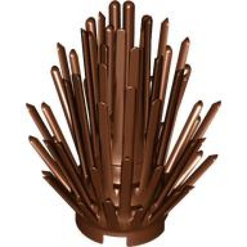 Деталь LEGO 6064 Plant Prickly Bush 2 x 2 x 4 - Reddish Brown