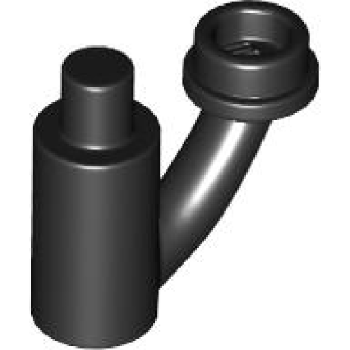 Деталь LEGO 1566 Plant Stem / Stalk with Bar, Bar Holder, and Hollow Stud - Black