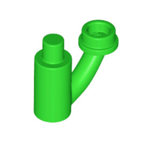 Деталь LEGO 1566 Plant Stem / Stalk with Bar, Bar Holder, and Hollow Stud - Bright Green