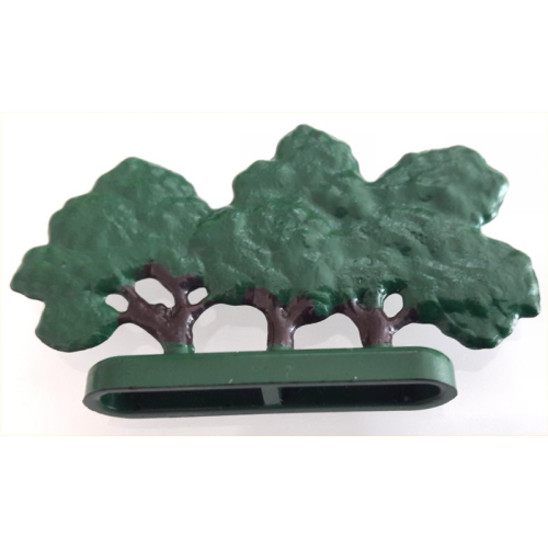 Деталь LEGO FTBushH Plant, Tree Flat Bush Painted with Hollow Base - Dark Green