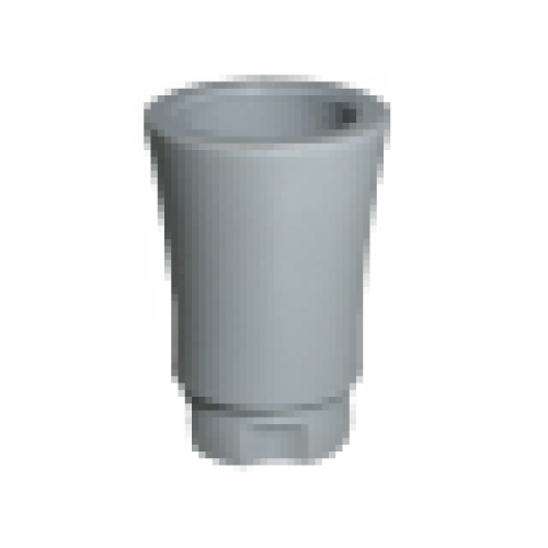 Деталь LEGO 2536d Plant, Tree Palm Trunk - Short Connector, Axle Hole with 2 Inside Prongs - Light Bluish Gray