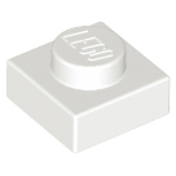 Plate 1 x 1 - White