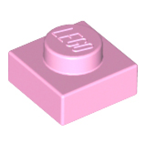 Деталь LEGO 3024 Plate 1 x 1 - Bright Pink
