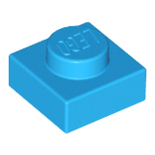 Деталь LEGO 3024 Plate 1 x 1 - Dark Azure