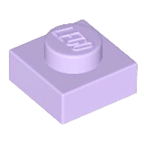 Деталь LEGO 3024 Plate 1 x 1 - Lavender