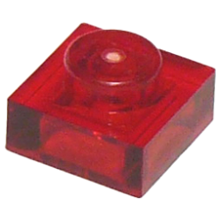 Plate 1 x 1 - Trans-Red
