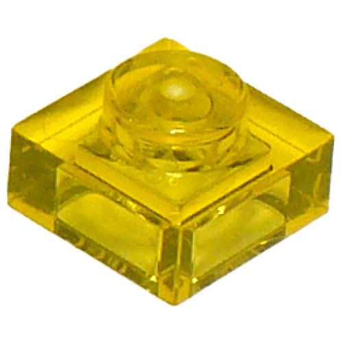 Деталь LEGO 3024 Plate 1 x 1 - Trans-Yellow