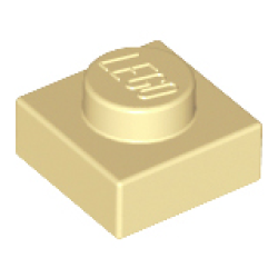Plate 1 x 1 - Tan