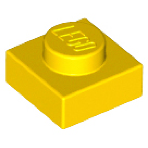 Деталь LEGO 3024 Plate 1 x 1 - Yellow