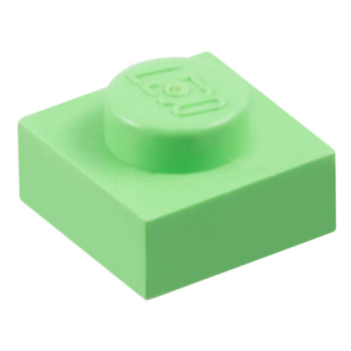Деталь LEGO 3024 Plate 1 x 1 - Medium Green