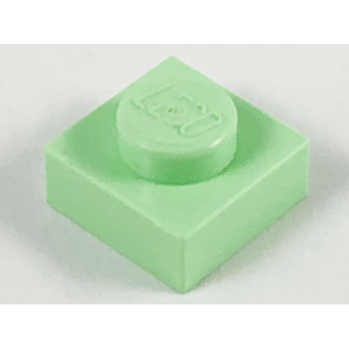 Деталь LEGO 3024 Plate 1 x 1 - Light Green