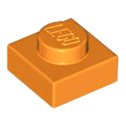 Plate 1 x 1 - Orange