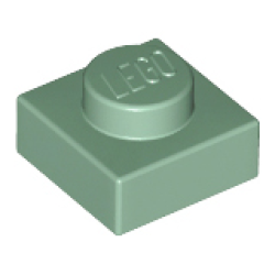 Plate 1 x 1 - Sand Green