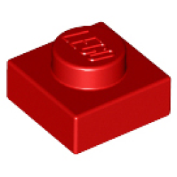 Plate 1 x 1 - Red