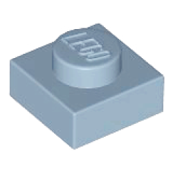 Plate 1 x 1 - Sand Blue