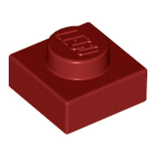 Деталь LEGO 3024 Plate 1 x 1 - Dark Red