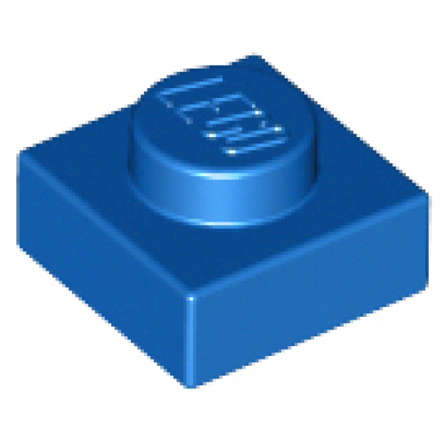 Деталь LEGO 3024 Plate 1 x 1 - Blue