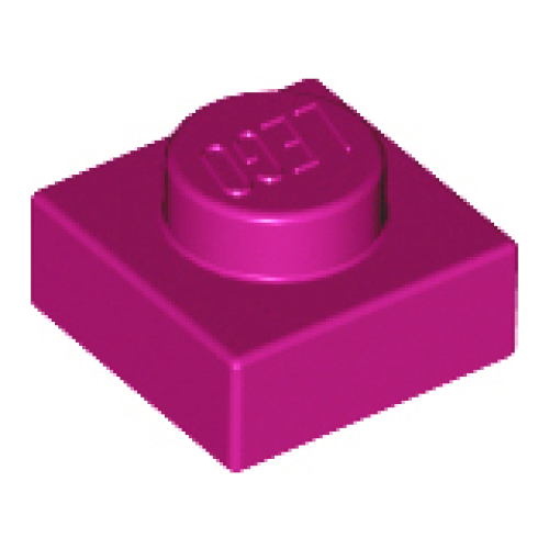 Деталь LEGO 3024 Plate 1 x 1 - Magenta