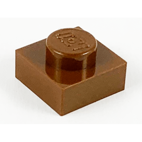 Деталь LEGO 3024 Plate 1 x 1 - Brown