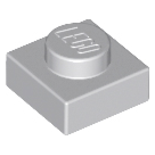 Деталь LEGO 3024 Plate 1 x 1 - Light Bluish Gray