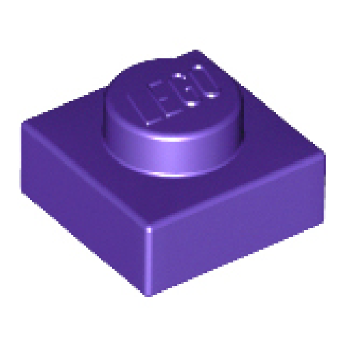 Деталь LEGO 3024 Plate 1 x 1 - Dark Purple