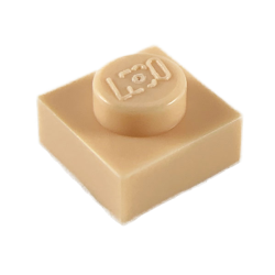 Plate 1 x 1 - Light Nougat