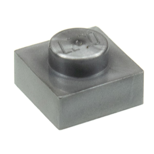 Деталь LEGO 3024 Plate 1 x 1 - Flat Silver