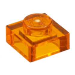 Plate 1 x 1 - Trans-Orange