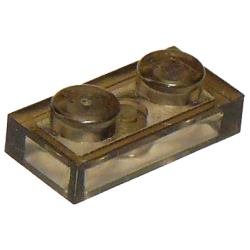 Plate 1 x 2 - Trans-Brown