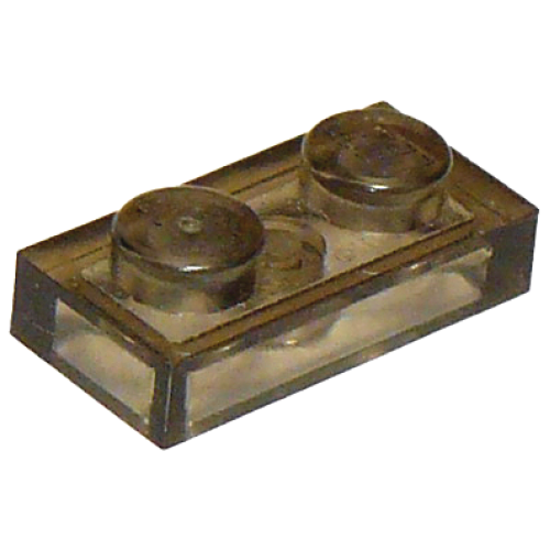 Деталь LEGO 3023 Plate 1 x 2 - Trans-Brown