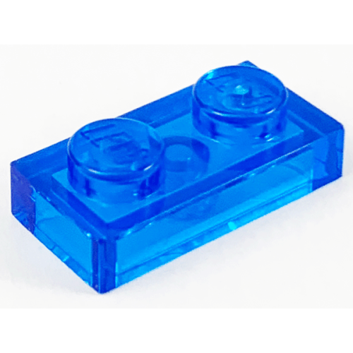 Деталь LEGO 3023 Plate 1 x 2 - Trans-Dark Blue
