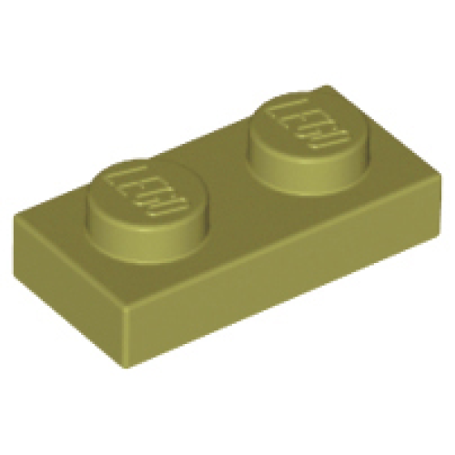 Деталь LEGO 3023 Plate 1 x 2 - Olive Green