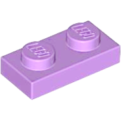 Plate 1 x 2 - Medium Lavender