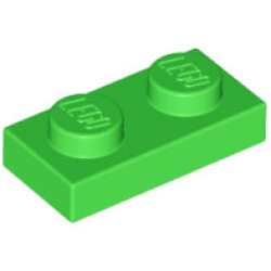 Plate 1 x 2 - Bright Green