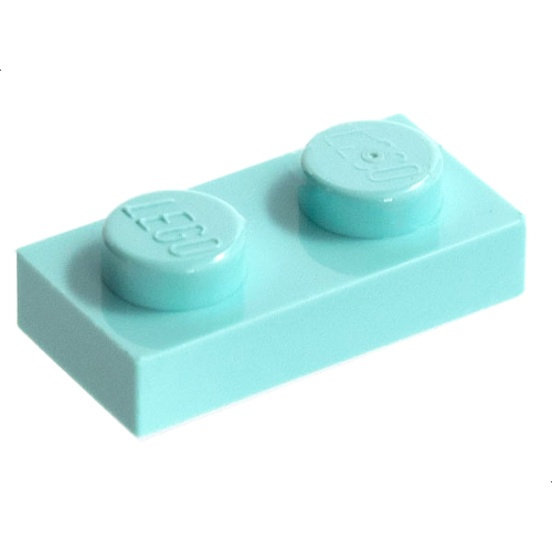 Деталь LEGO 3023 Plate 1 x 2 - Aqua