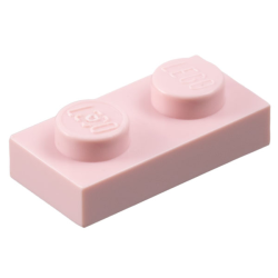Plate 1 x 2 - Rose Pink