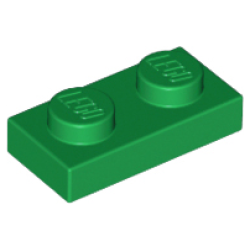 Plate 1 x 2 - Green