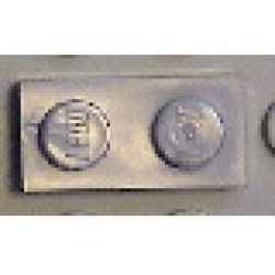 Plate 1 x 2 - Pearl Light Gray