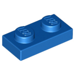 Plate 1 x 2 - Blue