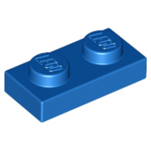 Деталь LEGO 3023 Plate 1 x 2 - Blue