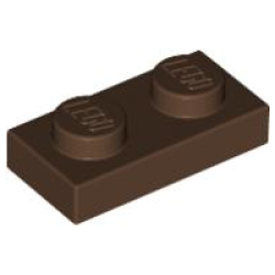 Plate 1 x 2 - Brown