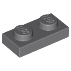 Plate 1 x 2 - Dark Bluish Gray