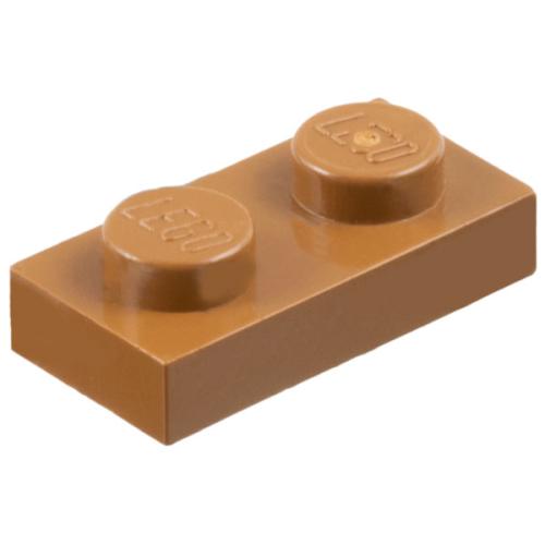 Деталь LEGO 3023 Plate 1 x 2 - Light Brown