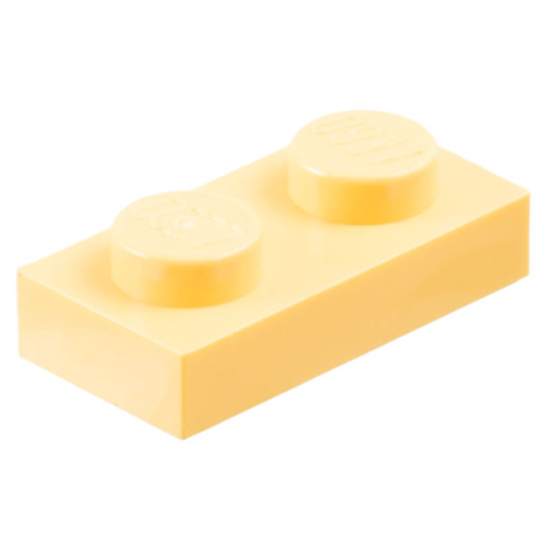 Деталь LEGO 3023 Plate 1 x 2 - Very Light Orange