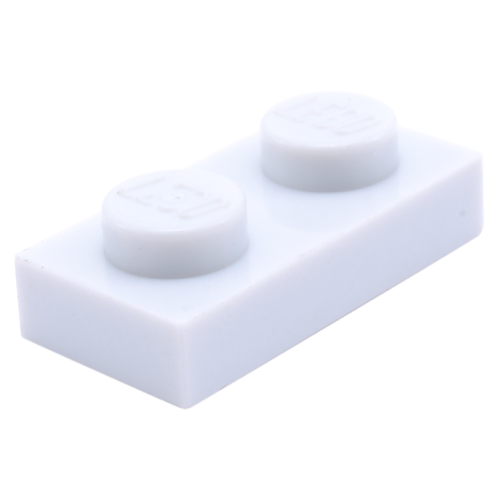 Деталь LEGO 3023 Plate 1 x 2 - Very Light Bluish Gray