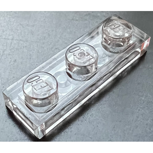 Деталь LEGO 3623 Plate 1 x 3 - Trans-Clear