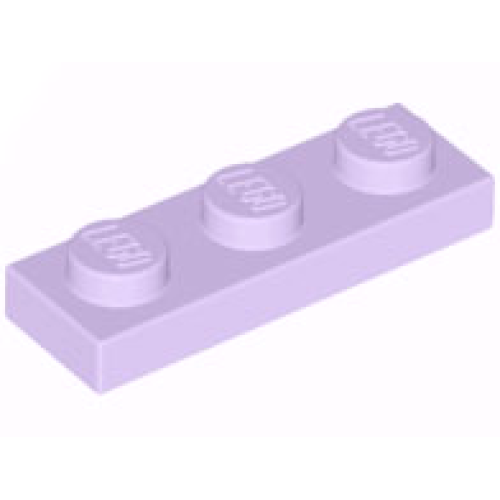 Деталь LEGO 3623 Plate 1 x 3 - Lavender